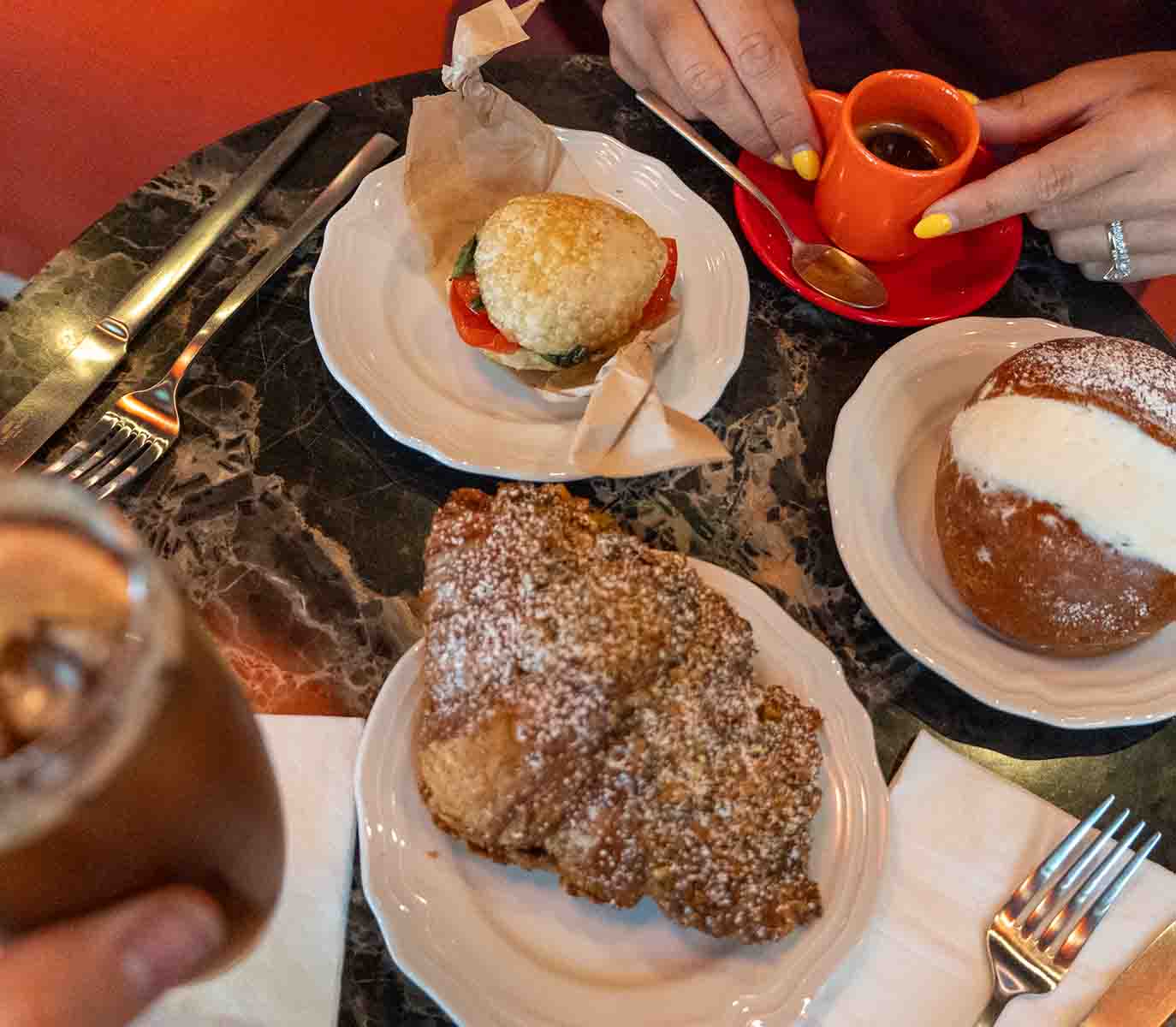 Bar Cicci pastries and drinks